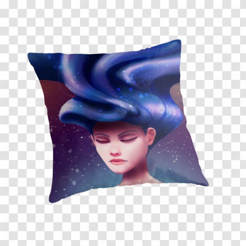 Throw Pillows Cushion Electric Blue Cobalt Violet - Pillow - Floating Bubbles Transparent PNG