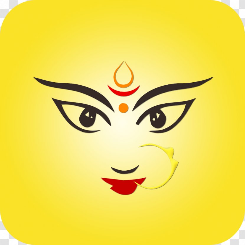 Durga Puja Devi Drawing Clip Art - Smile - Maa Transparent PNG