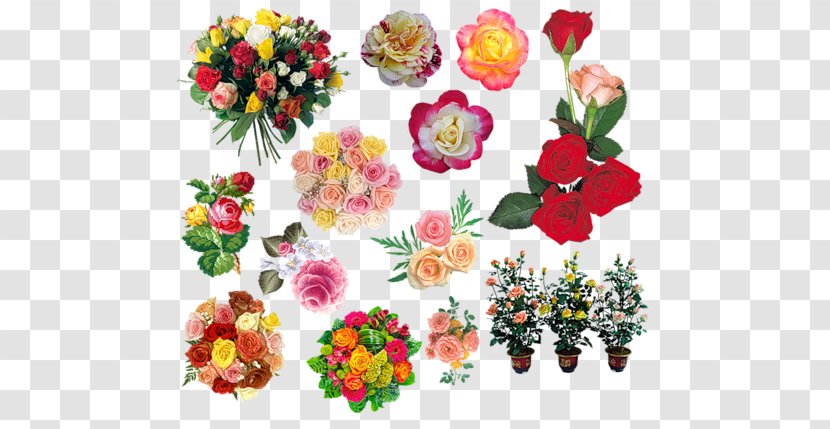 Floral Design Garden Roses Artificial Flower Clip Art Transparent PNG