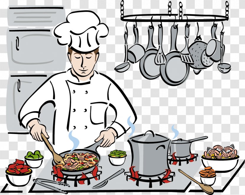 Vector Graphics Cooking Chef Clip Art Illustration - Royaltyfree - Batton Ornament Transparent PNG