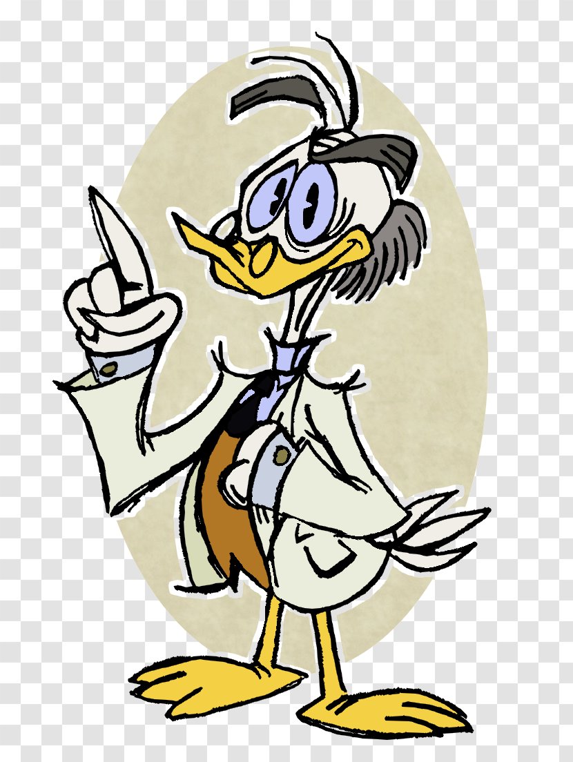 Ludwig Von Drake Mickey Mouse Cartoon - Watercolor Transparent PNG