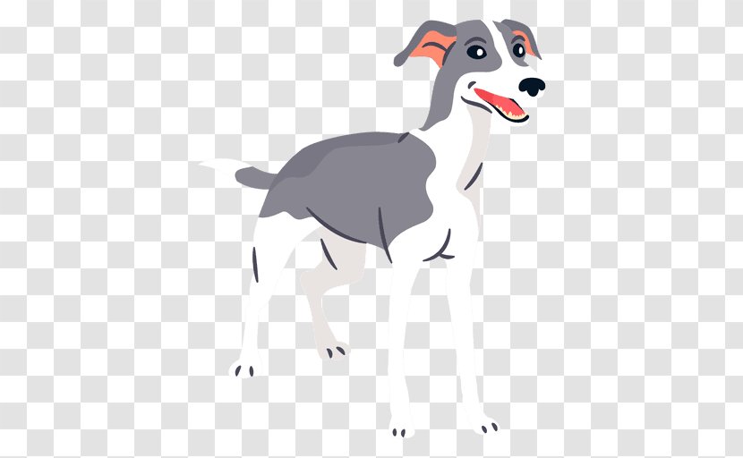 Italian Greyhound Whippet Illustration Dog Breed - Cartoon - Greyhounds Poster Transparent PNG