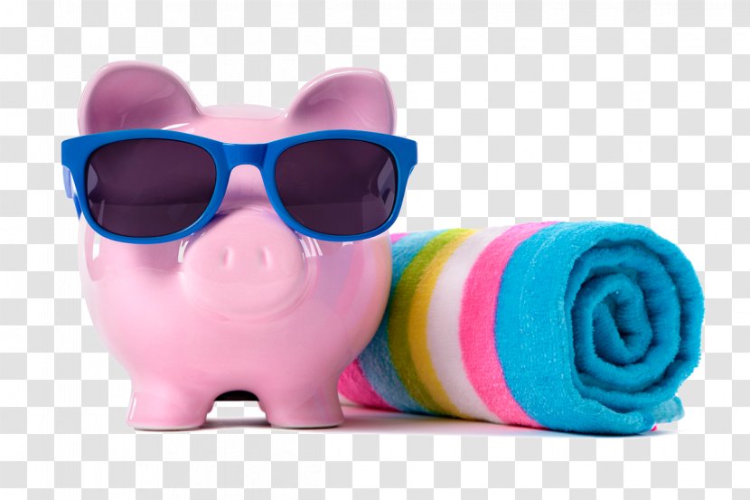 Tortuga Bay Beach Vacation Saving Hotel - Magenta - Pink Piggy Bank Transparent PNG