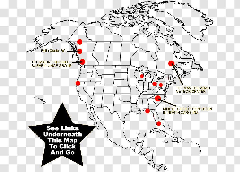 United States World Blank Map Mapa Polityczna - Atlas - Main And Collateral Channels Transparent PNG