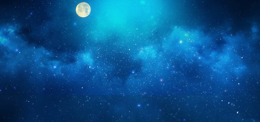 Atmosphere Sky Universe Outer Space Blue - Night - Background Transparent PNG