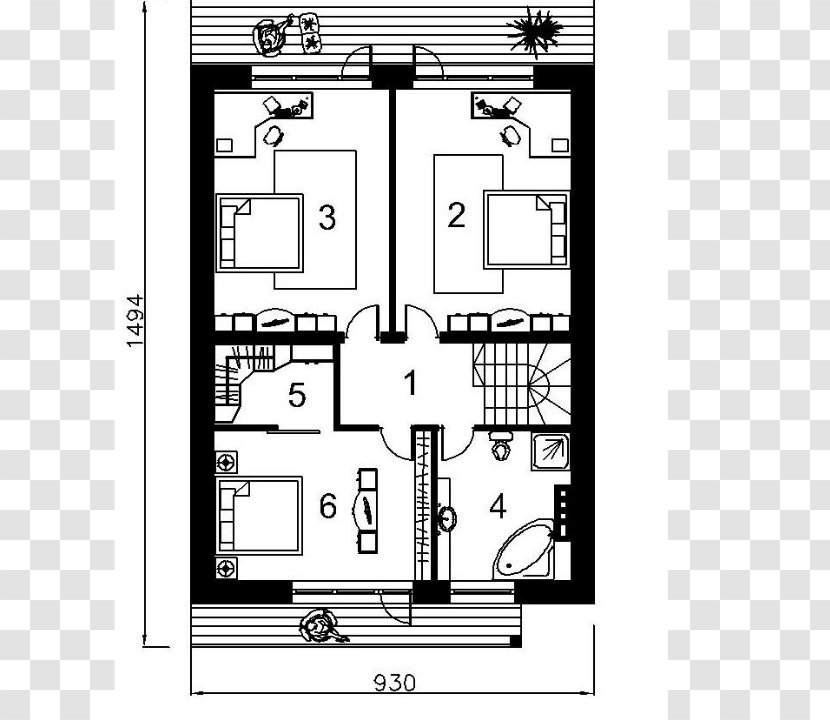 Townhouse Floor Plan Terrace Storey - Area - House Transparent PNG