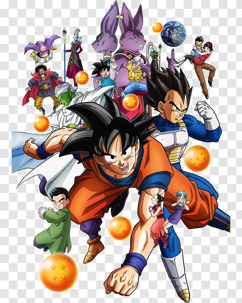Dragon Ball Heroes Goku Beerus Majin Buu Videl - Cartoon - Super HD Transparent PNG