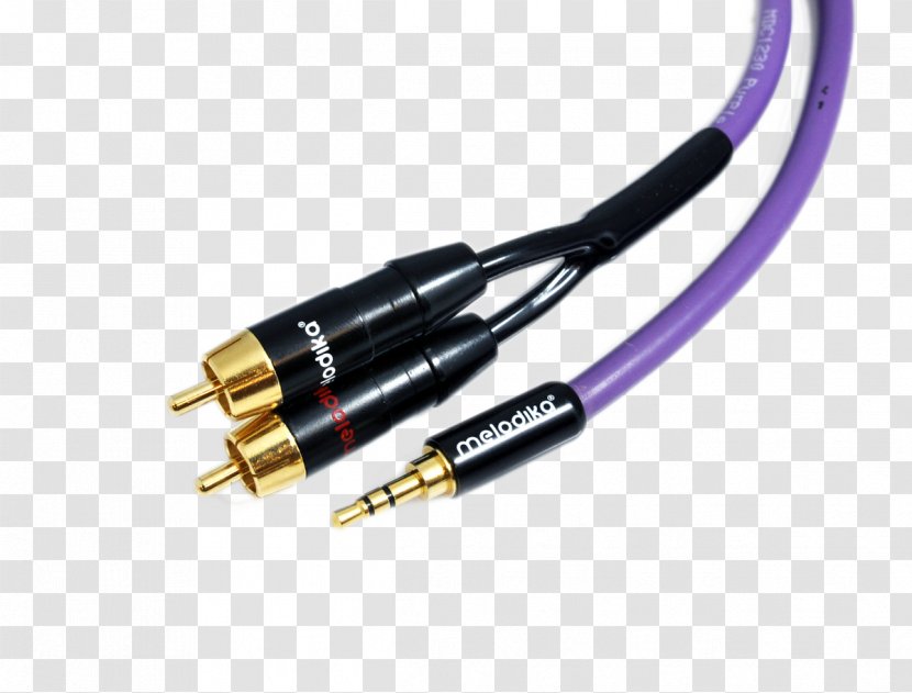 Coaxial Cable Speaker Wire Phone Connector RCA Electrical - Audio - Headphones Transparent PNG