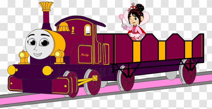 Thomas James The Red Engine Sodor - Purple - Train Transparent PNG