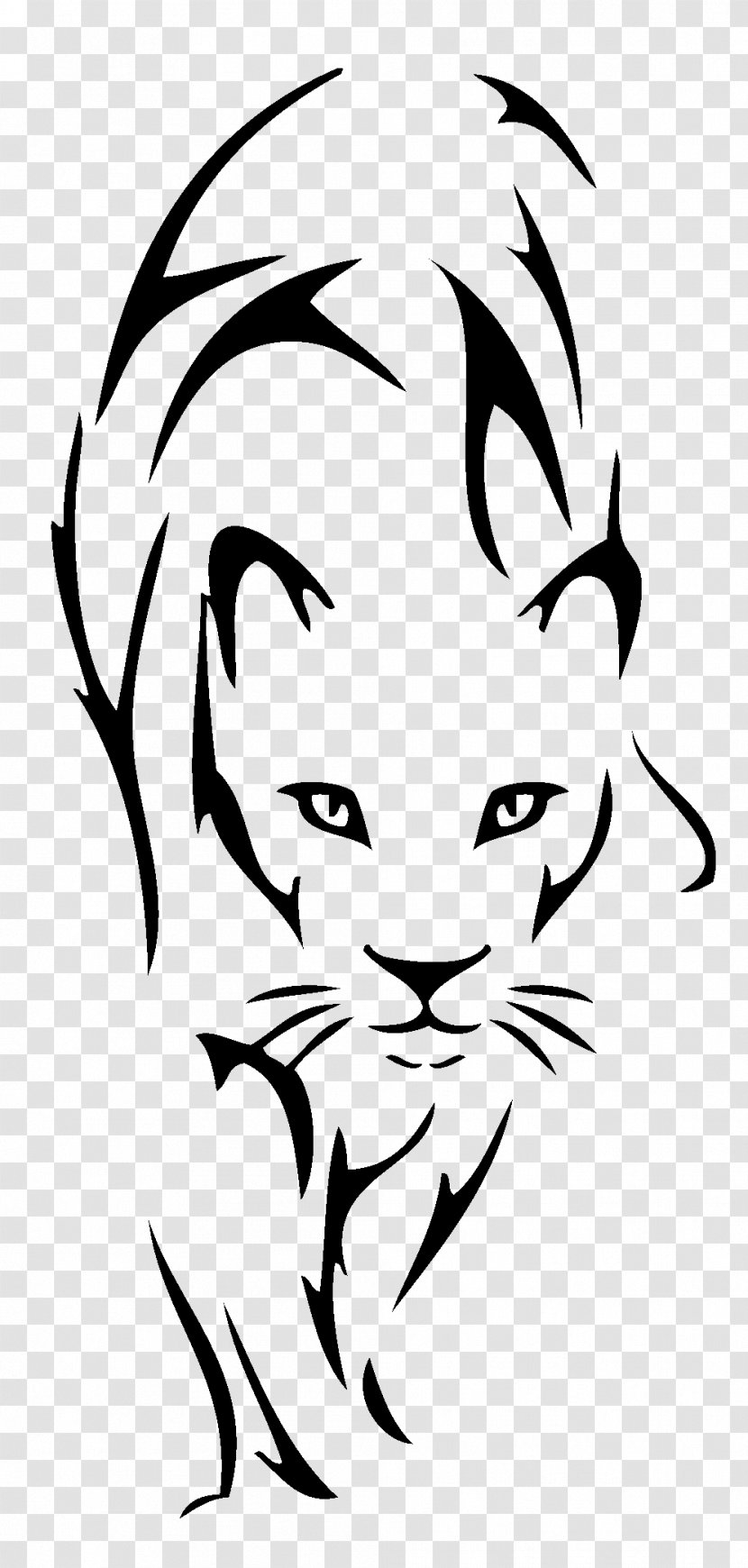 Lion Tattoo Felidae Drawing Tiger - White Transparent PNG