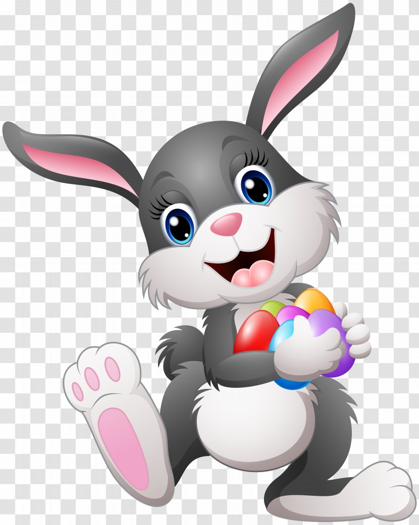 Rabbit Easter Bunny Happy Easter! Leporids - Vertebrate Transparent PNG