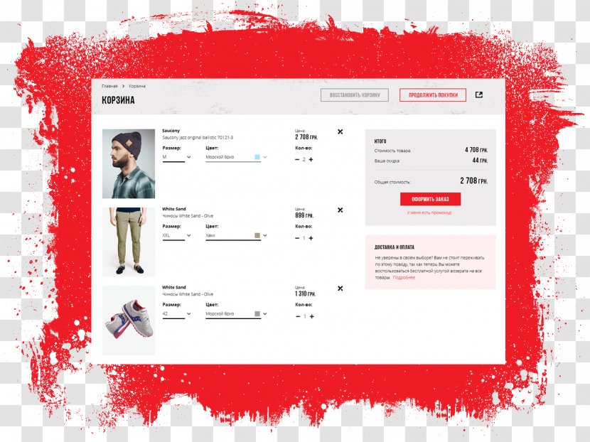 Service Basket Clothing Online Shopping User Experience - Creative Ui Transparent PNG