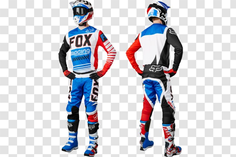 Fox Racing Pants Clothing Blue Top - Motorcycle - Motocross Race Promotion Transparent PNG