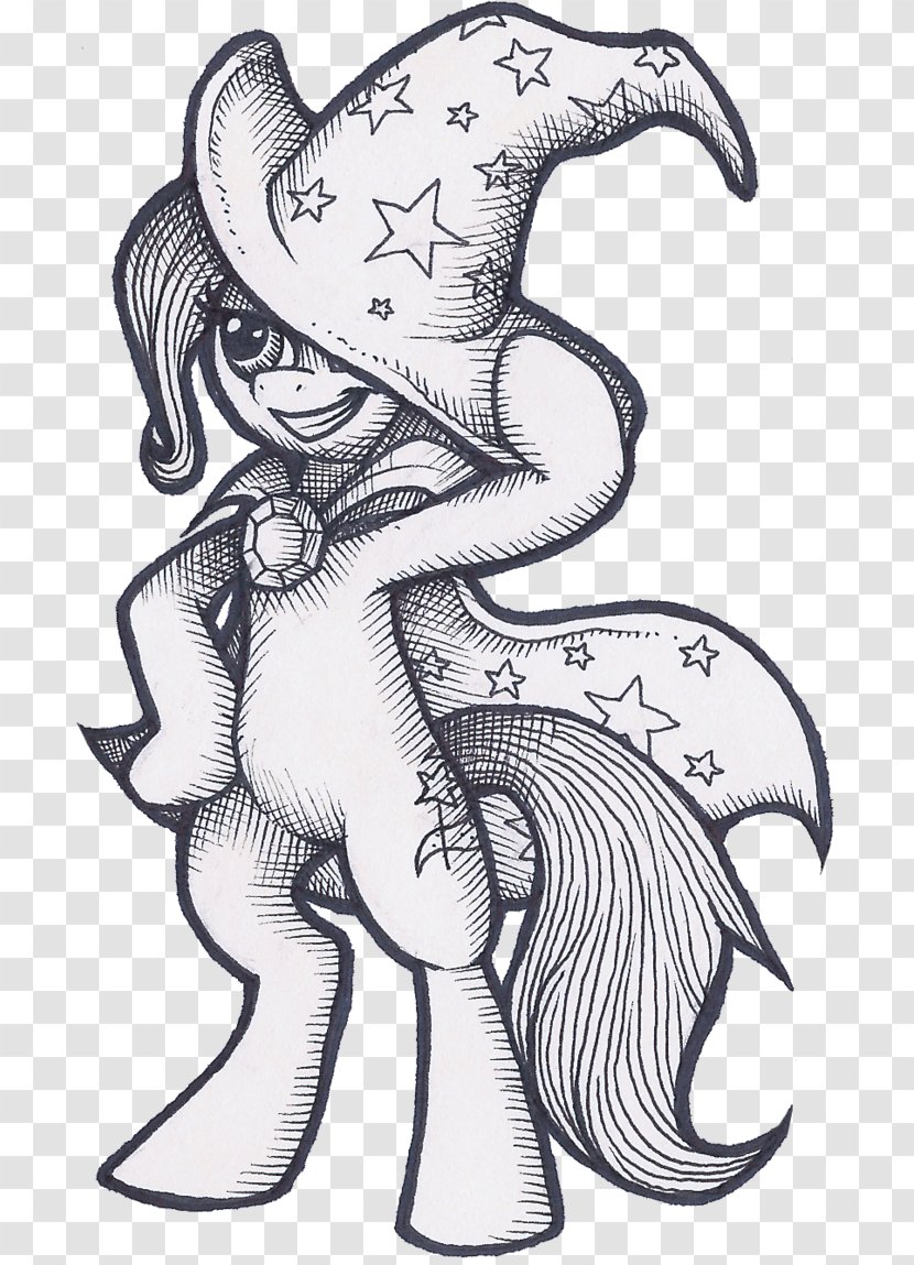 Sketch Mammal Clip Art Muscle Visual Arts - Cartoon - Pony Transparent PNG