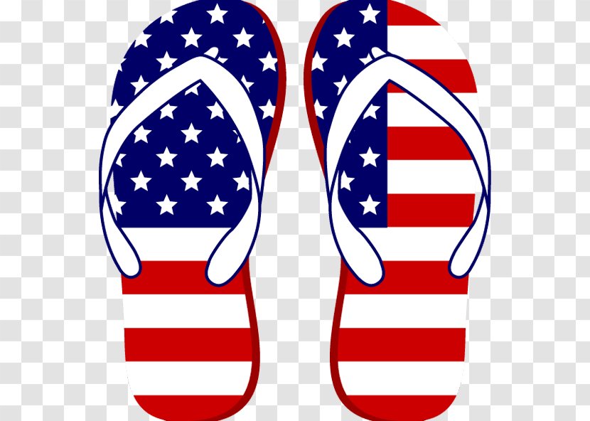 Independence Day Flag - Electric Blue - Shoe Transparent PNG