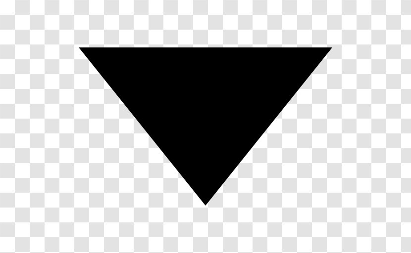 Arrow Drop-down List - Black And White - Triangles Vector Transparent PNG