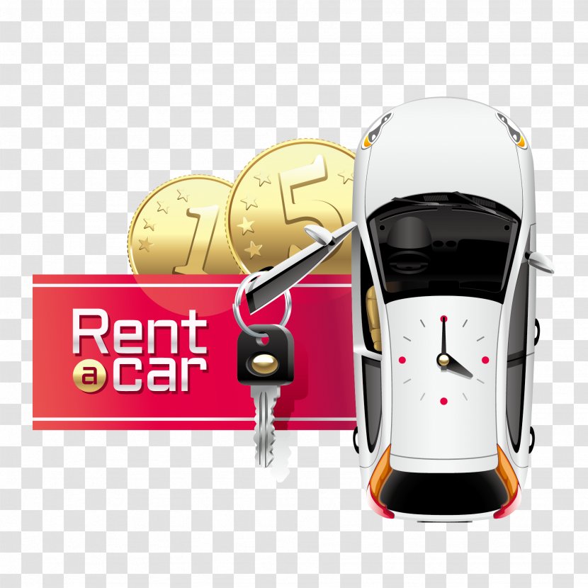 Car Rental Cartoon Illustration - Royaltyfree - Vector Gold Coins Transparent PNG