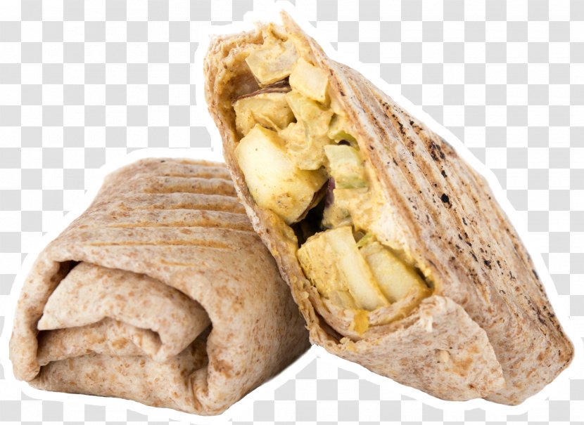 Burrito Vegetarian Cuisine Wrap Junk Food - Chicken Curry Transparent PNG