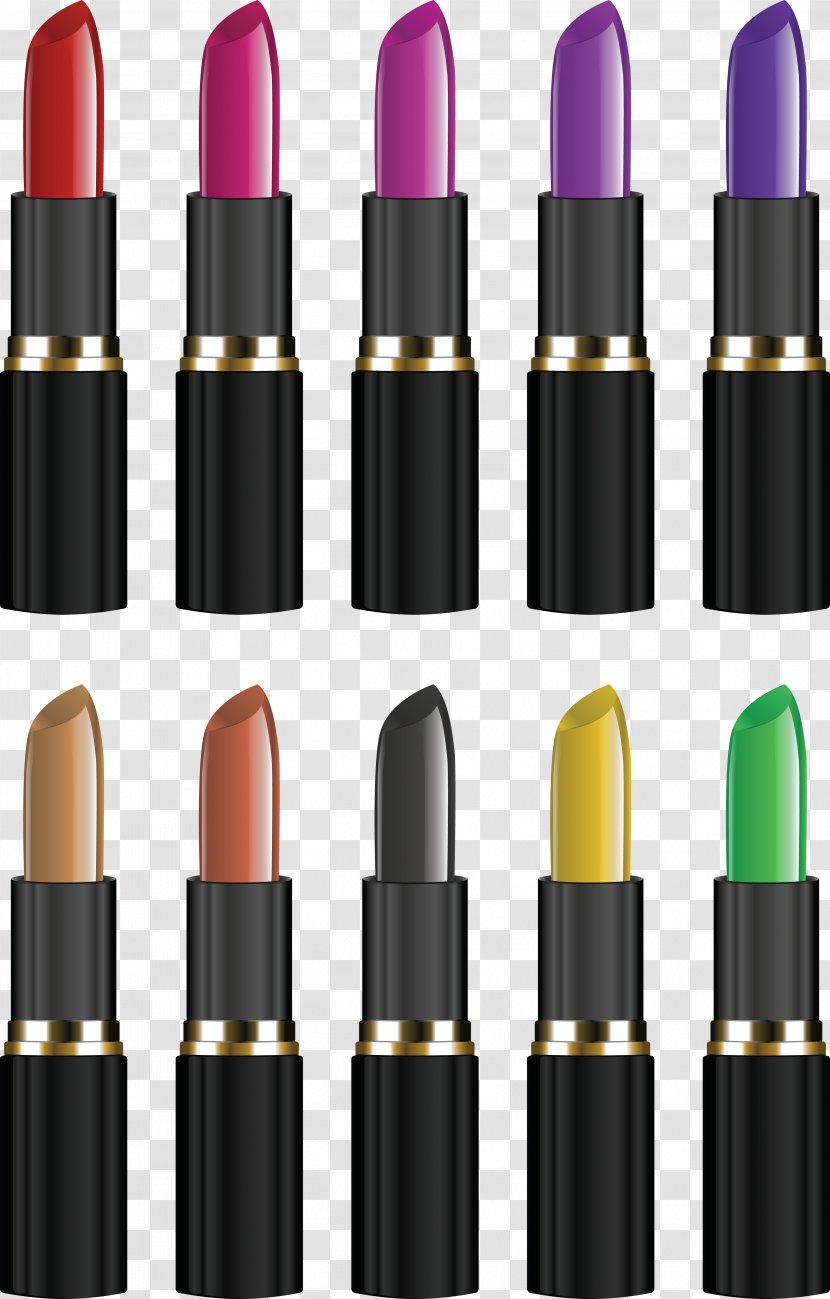 Lipstick Cosmetics Nail Polish - Cartoon - Purple Transparent PNG