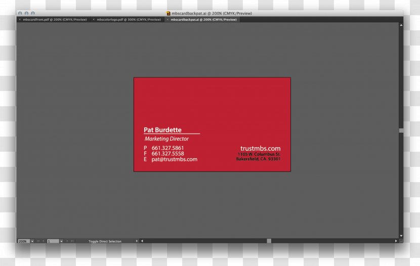 Multimedia Brand - Red - Business Card Transparent PNG