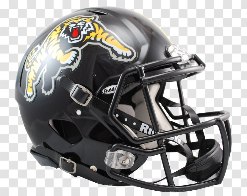 Face Mask Bicycle Helmets Canadian Football League Motorcycle Hamilton Tiger-Cats - American - Wearing A Helmet Of Tigers Transparent PNG