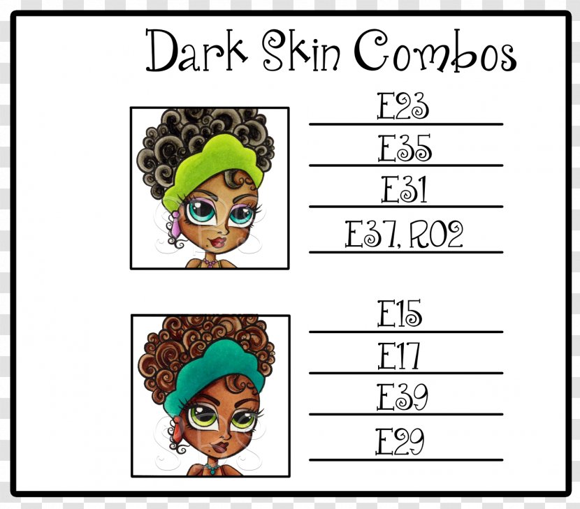 Copic Human Skin Color Marker Pen Scheme - Silhouette - Face Transparent PNG