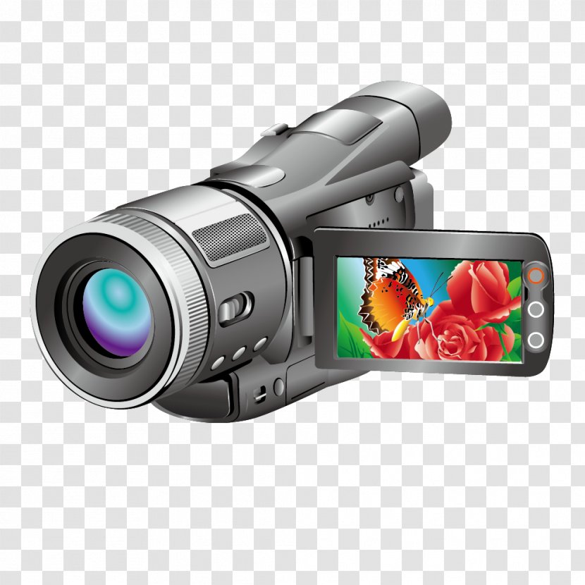 Video Camera Digital Icon - Horizontal Vector Handheld Transparent PNG