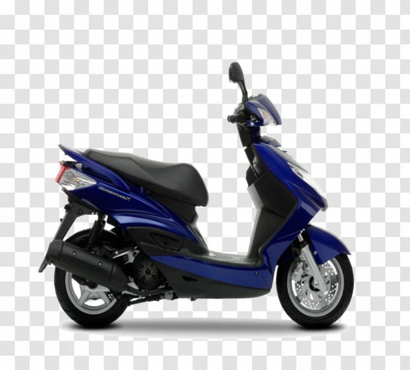 Yamaha Motor Company Scooter Cygnus Motorcycle Zuma - Electric Blue Transparent PNG