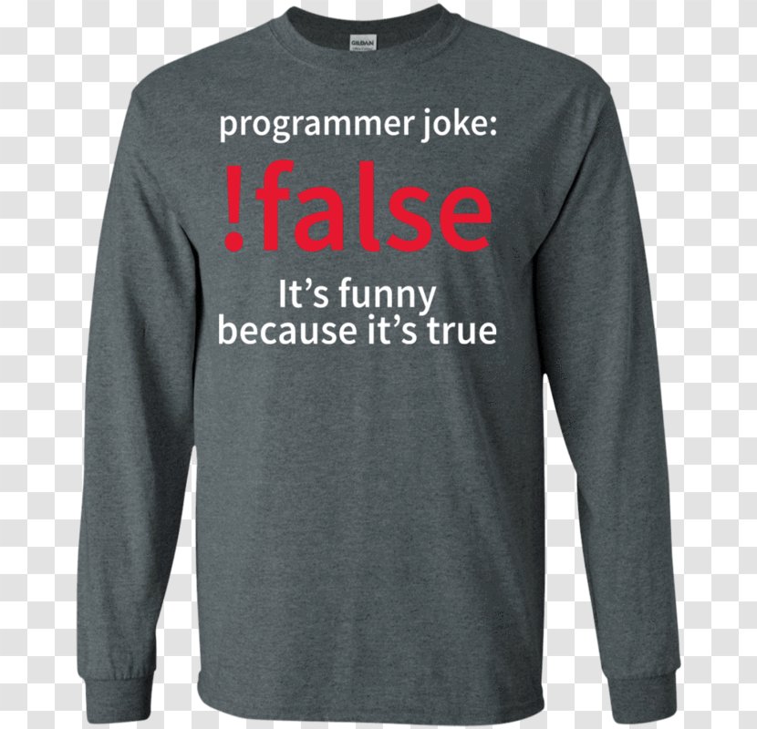 Long-sleeved T-shirt Hoodie - Logo - Programming Jokes Transparent PNG