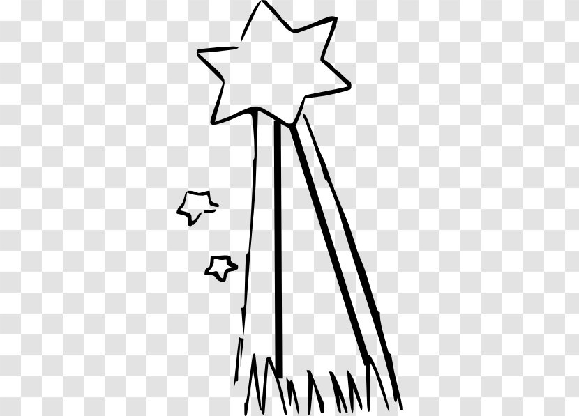 Star Cartoon Clip Art - Black And White - Shooting Images Free Transparent PNG