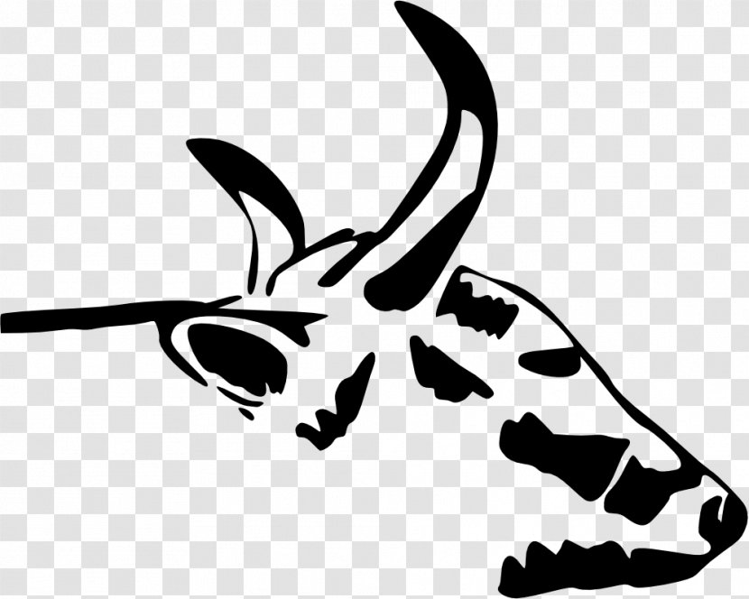 Zebu Beef Cattle Highland Clip Art - Monochrome Photography - Cartoon Cow Face Transparent PNG
