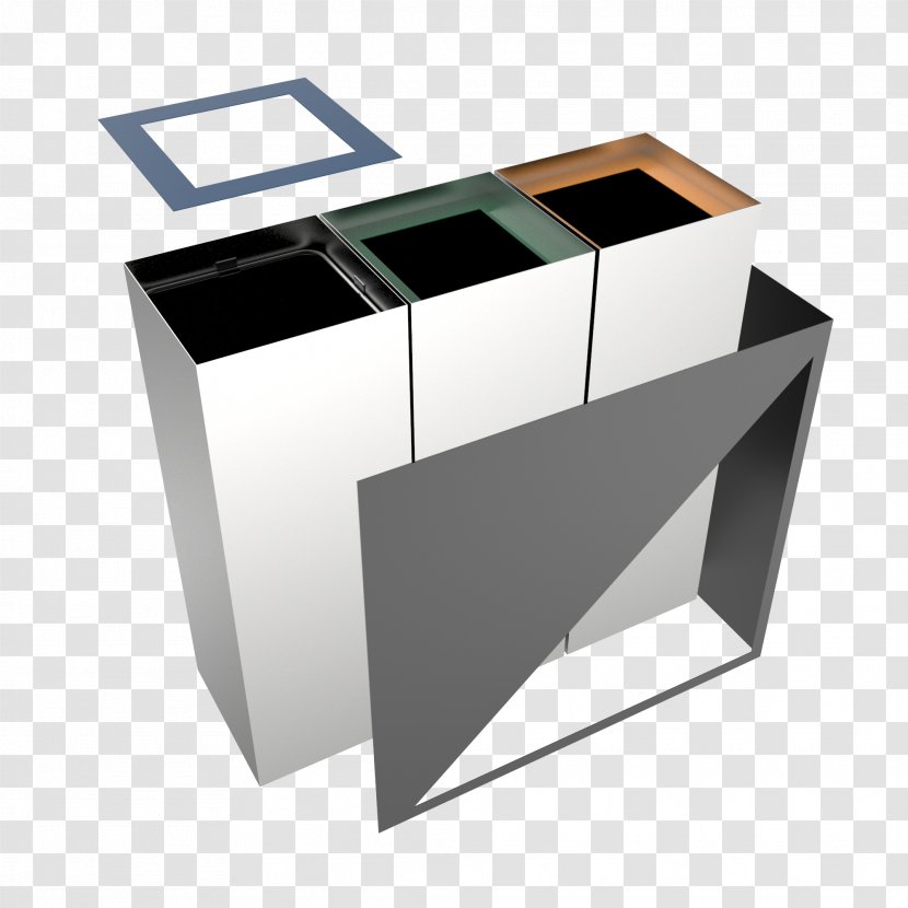 Recycling Bin Metal Table Rubbish Bins & Waste Paper Baskets - Recycle Transparent PNG