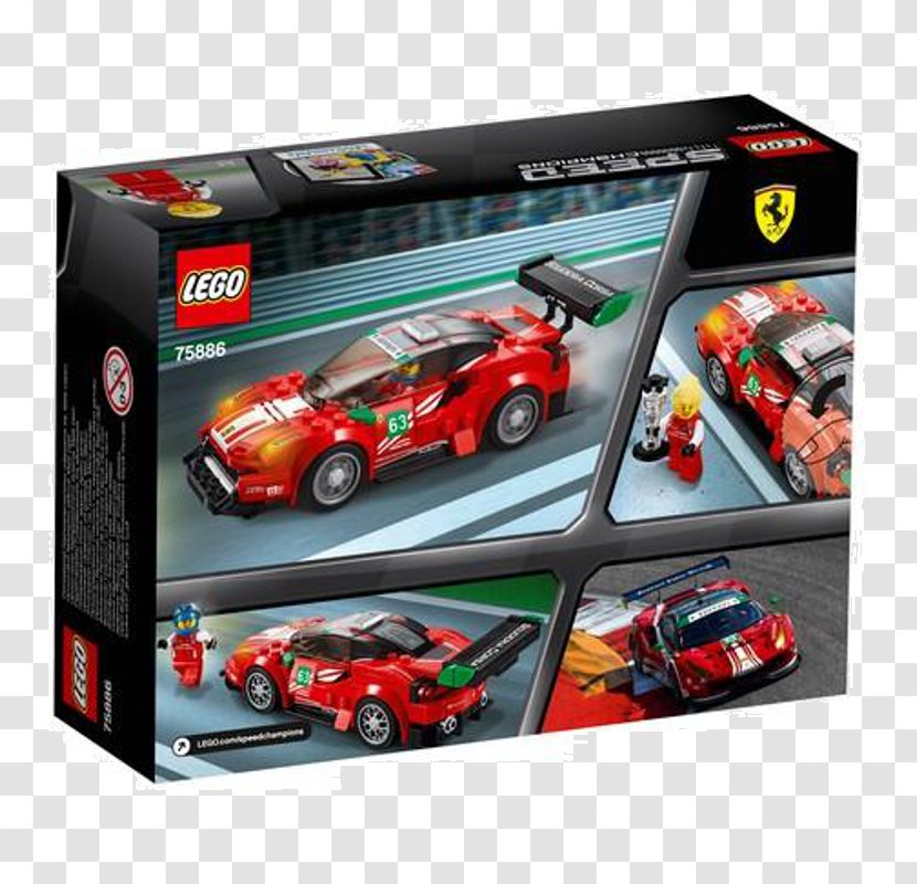 Scuderia Corsa Lego Speed Champions Toy Ferrari 488 GT3 - Sports Car Transparent PNG