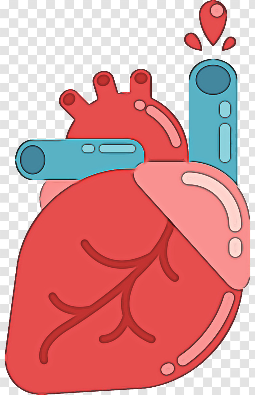 Cartoon Human Body Red Heart Meter Transparent PNG