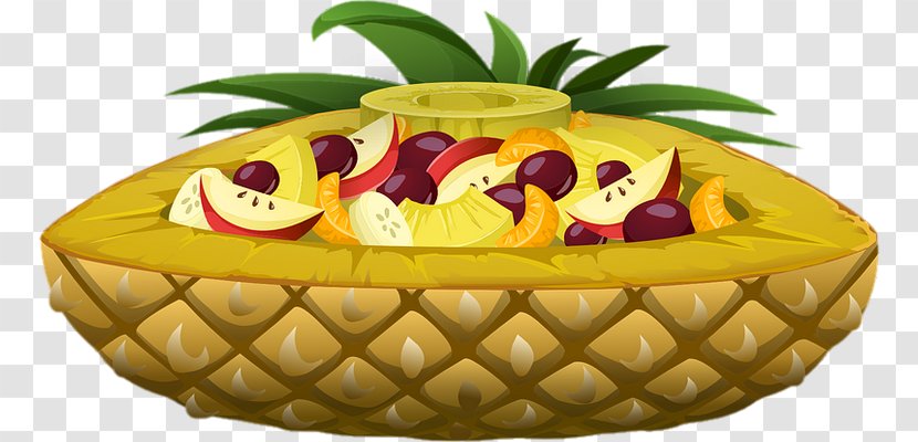 Pineapple Clip Art Salad Image Vegetarian Cuisine - Salade DE FRUITS Transparent PNG
