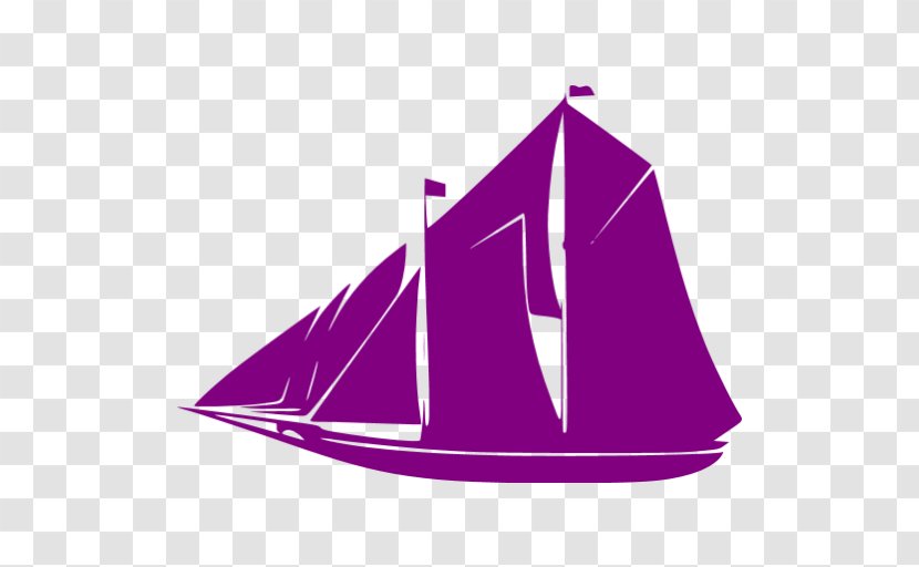 Sailing Ship Sailboat Clip Art - Purple - Boat Transparent PNG
