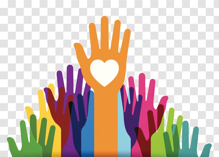 Gift Donation Volunteering Foundation Christmas And Holiday Season - Hand - Raise Hands From People Transparent PNG