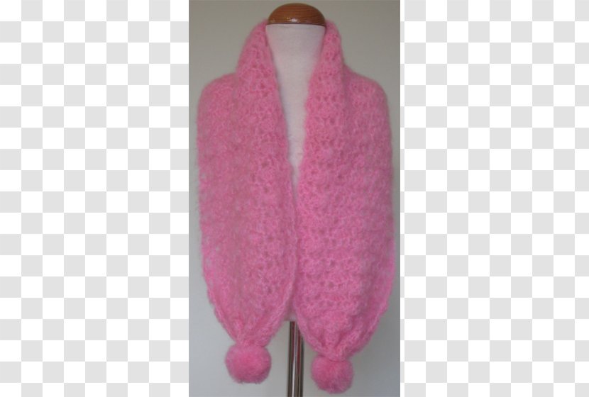 Scarf Pink M Wool - Shawl Transparent PNG