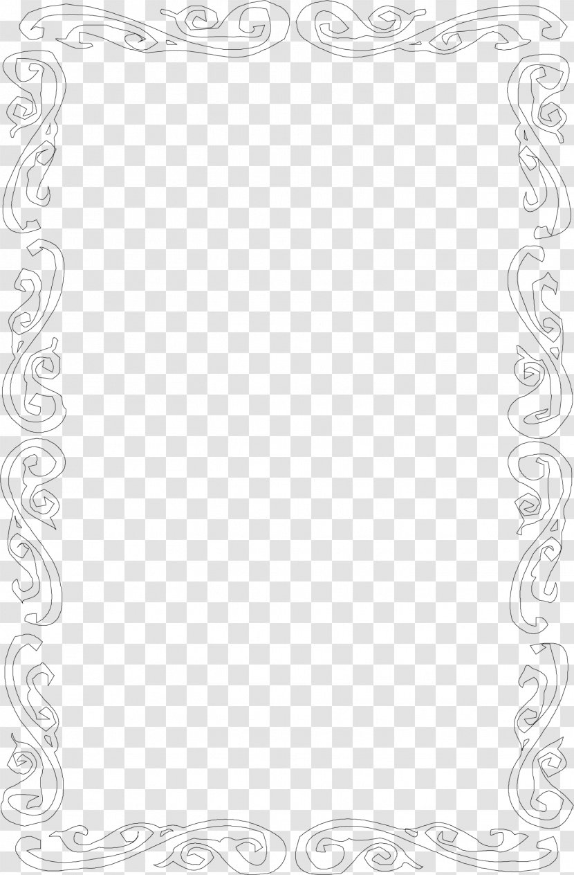 Paper White Black Textile Font - Monochrome - Chinese Painting Frame Transparent PNG