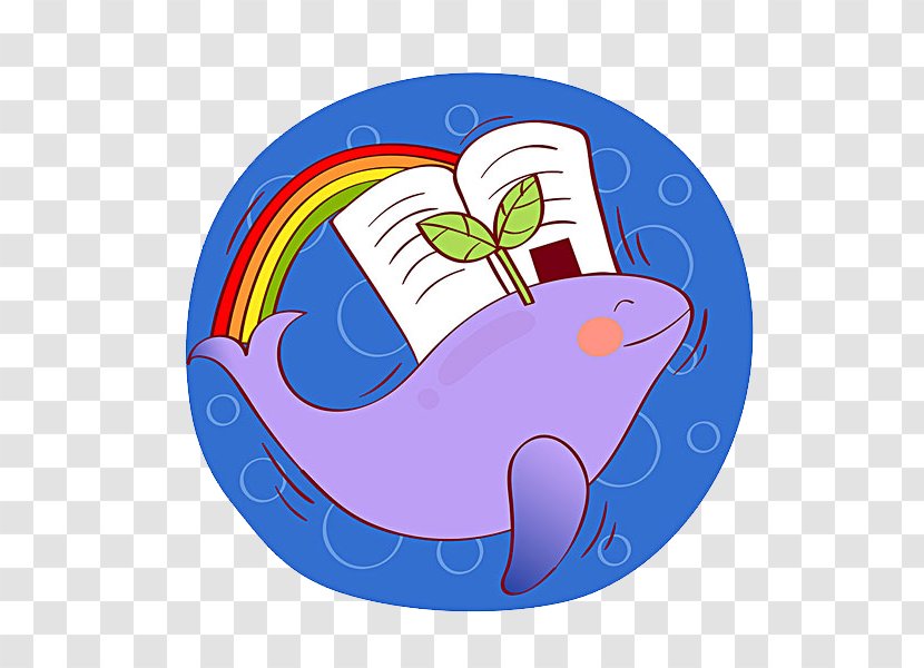 Moby-Dick Book Rainbow Illustration - Flower - Whale And Transparent PNG