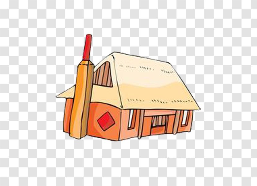 Cartoon House Architecture Building - Chinese Wind Yard Transparent PNG