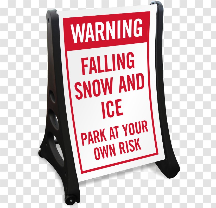 Sidewalk Snow Tailgating Car Park Parking - Sign Transparent PNG