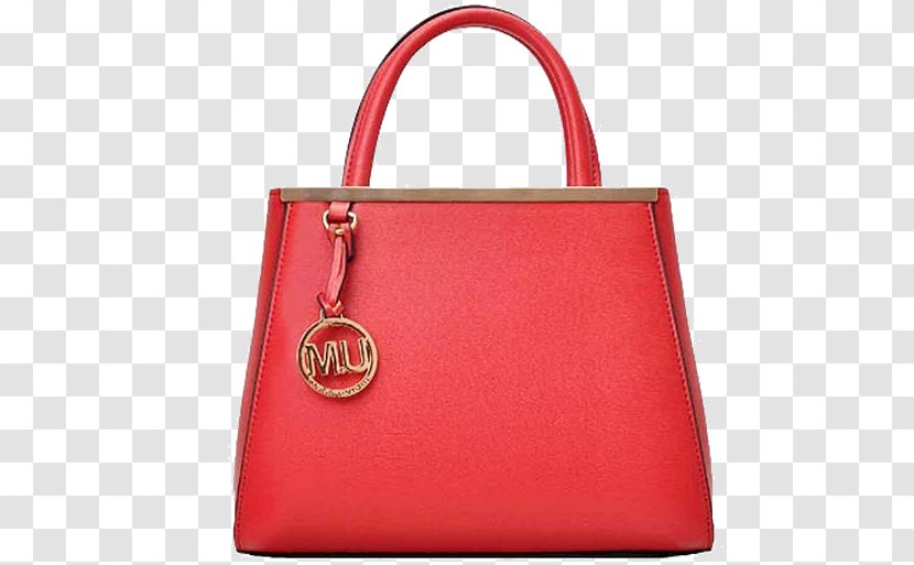 Tote Bag Leather Handbag Strap - Shopping Bags Trolleys - Red Purse Transparent PNG