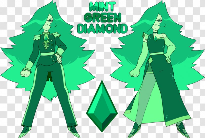 Sapphire Diamond Drawing Comics Green - Steven Universe Transparent PNG