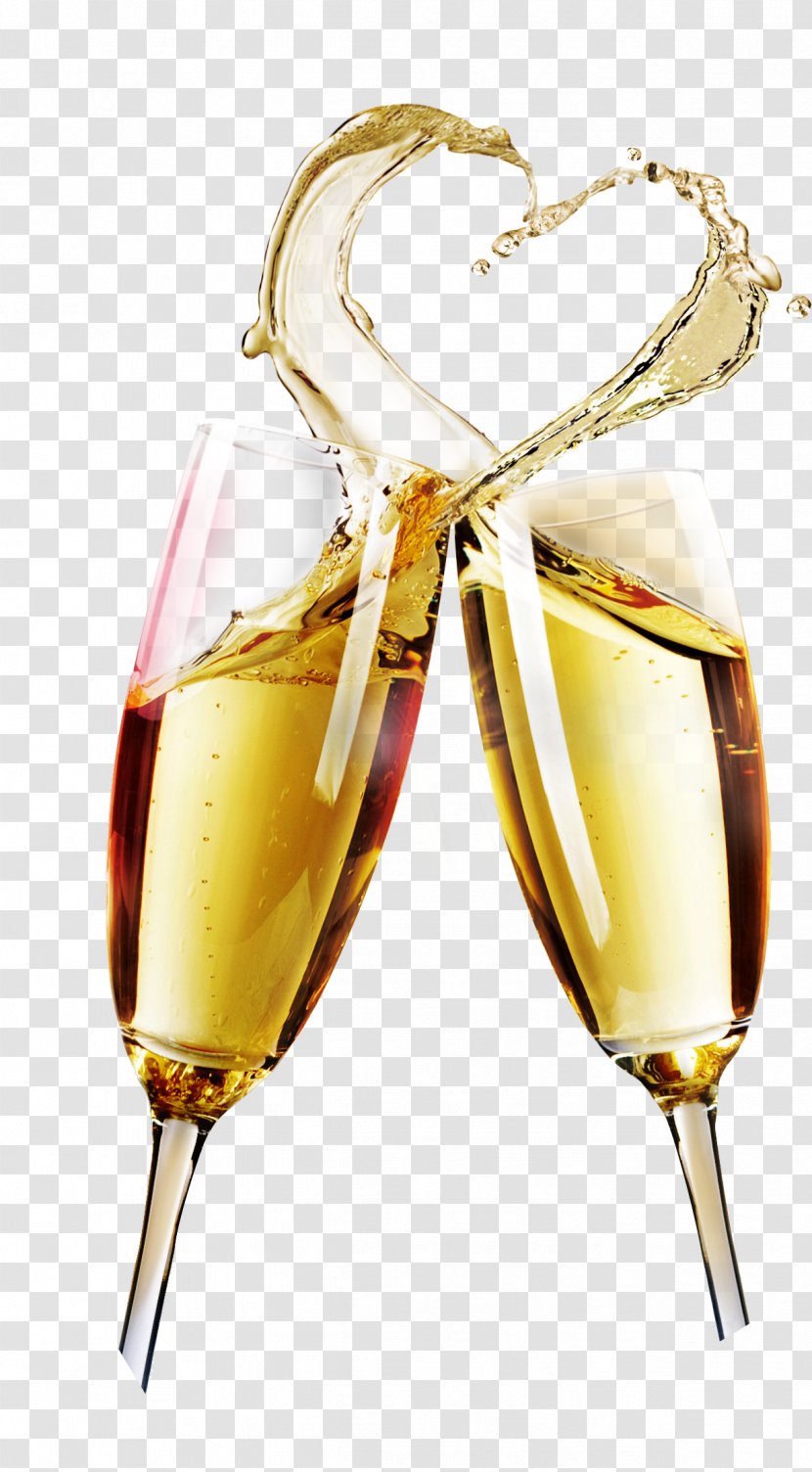 Champagne Glass Wine Cup - Book Transparent PNG
