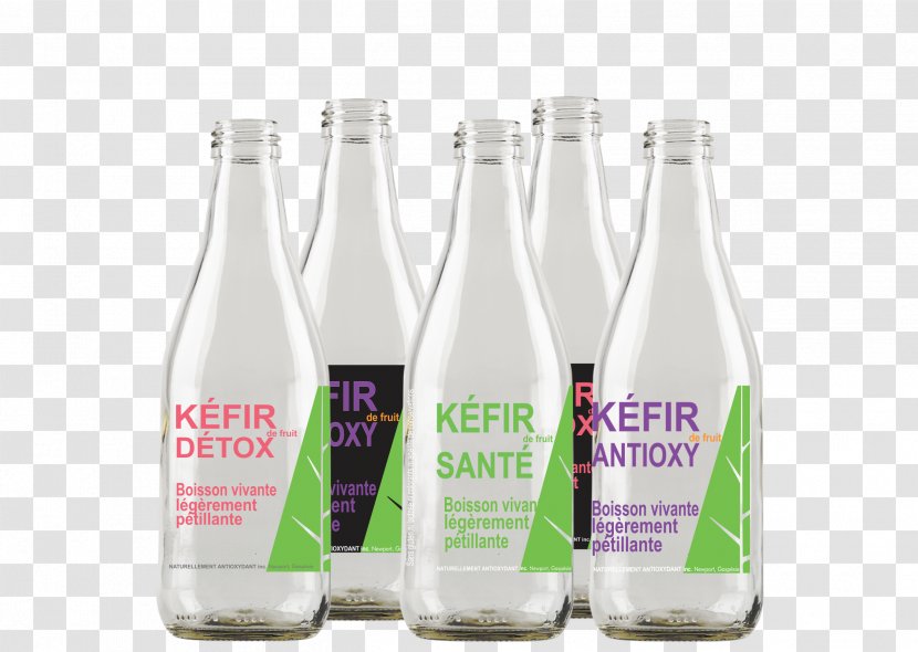 Glass Bottle Water Drink - Kefir Grains Transparent PNG