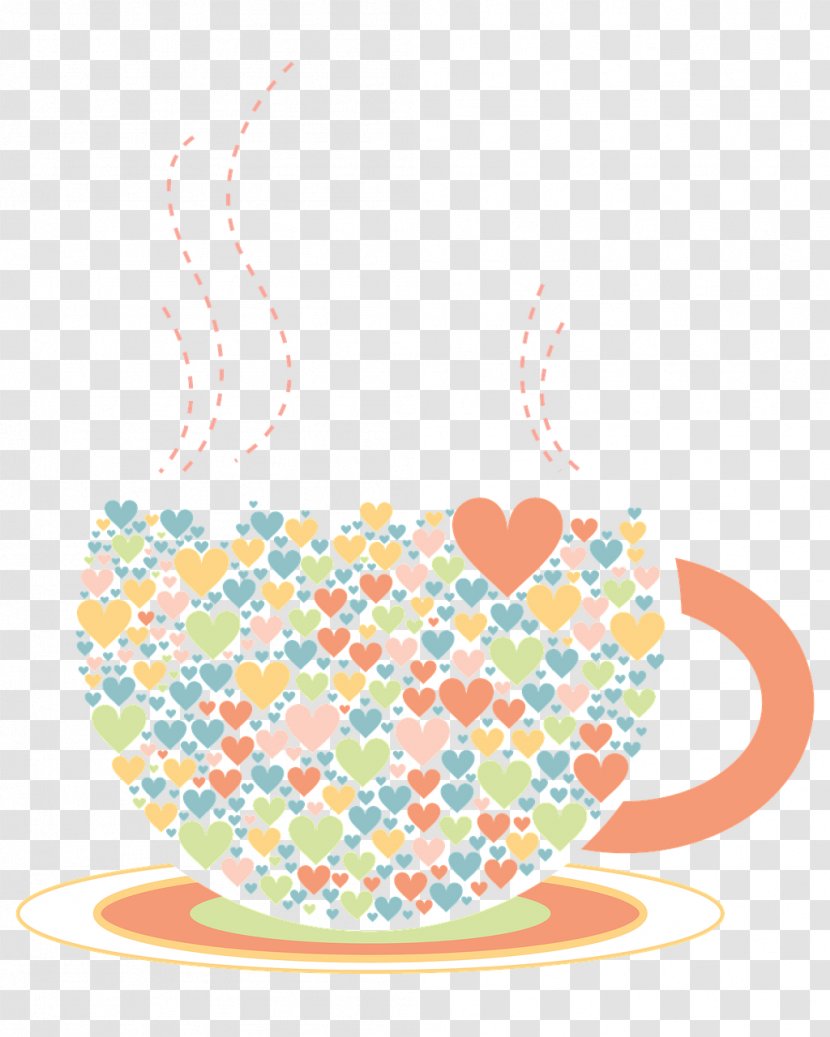 Orange Tableware Heart - Photography Transparent PNG