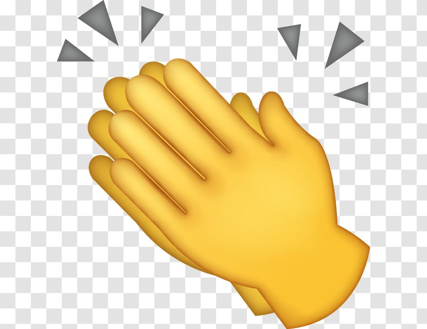 Clapping Emoji Applause Emoticon - Glove Transparent PNG