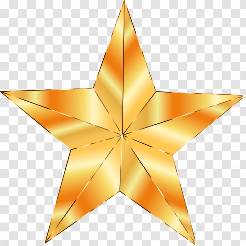 Star Gold Clip Art - Symmetry Transparent PNG