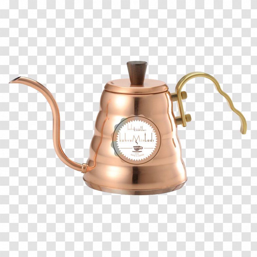 Brewed Coffee Kettle Hario Copper Cooking Ranges - Metal - Pot Transparent PNG